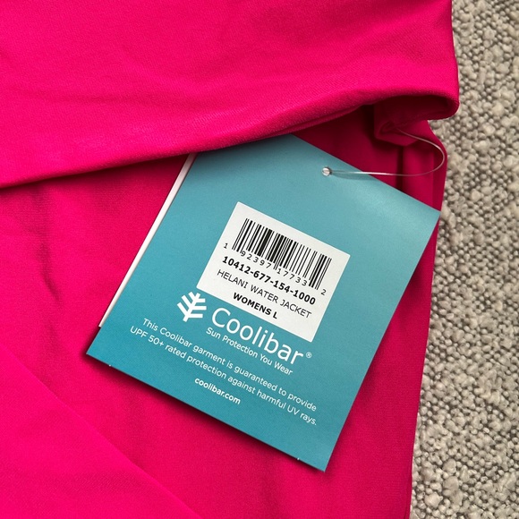Coolibar Vibrant Hot Pink Fuschia Sun Protection Jacket SPF 50+ - Picture 6 of 9